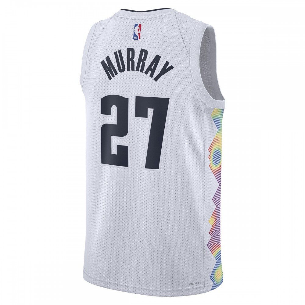 Jamal Murray Denver Nuggets Unisex 2024/25 Swingman Player Jersey - City Edition - White-Pro Kit Vault | Brand New 26/27 Sports Jerseys